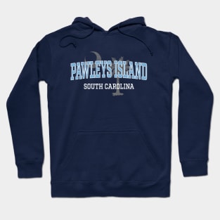 Pawleys Island South Carolina Palmetto Coastal Blue Hoodie